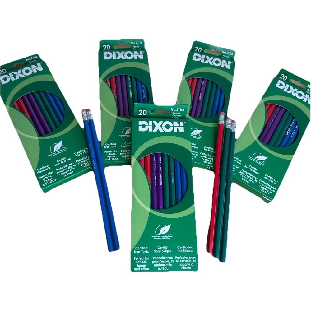 210 Dixon No. 2 HB Pencils New Bulk Lot 10 Boxes Teacher School Supplies